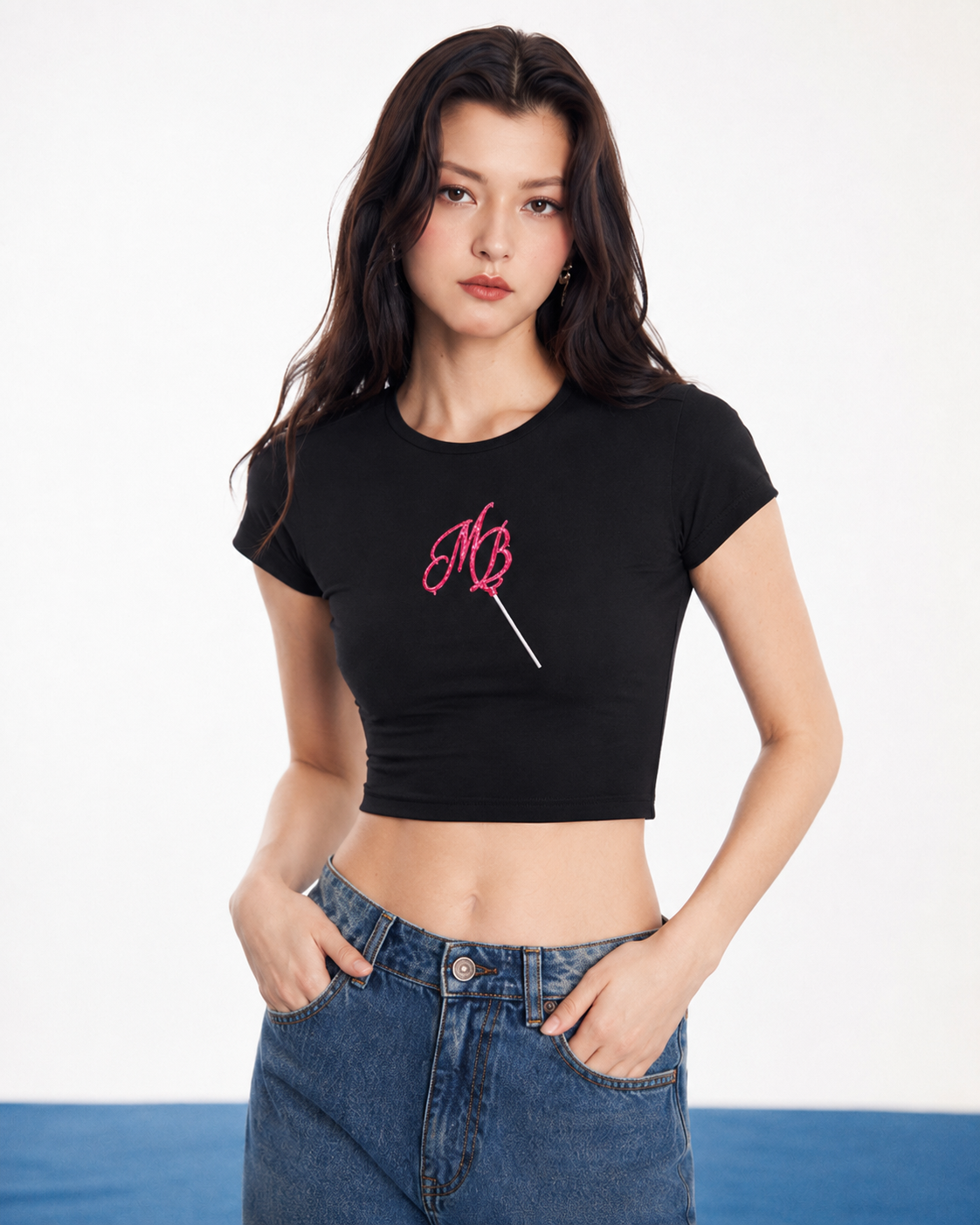 Black My Blue Baby Tee