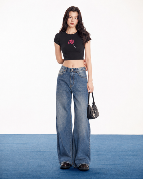 Black My Blue Baby Tee