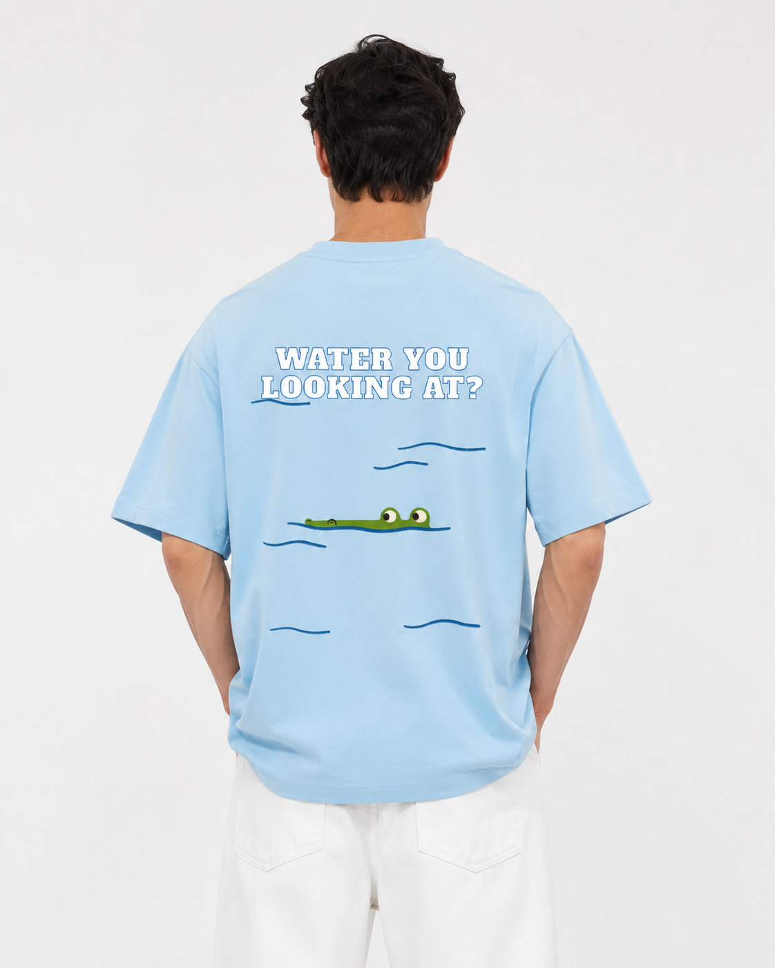 Blue tee