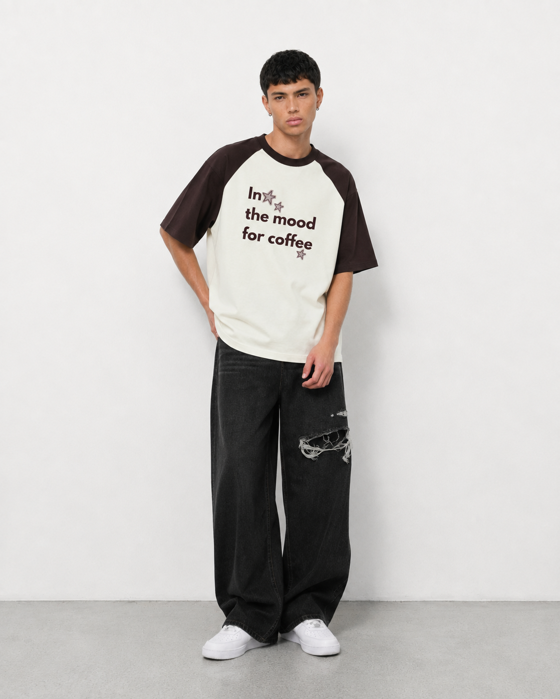 Coffee Oversized Raglan