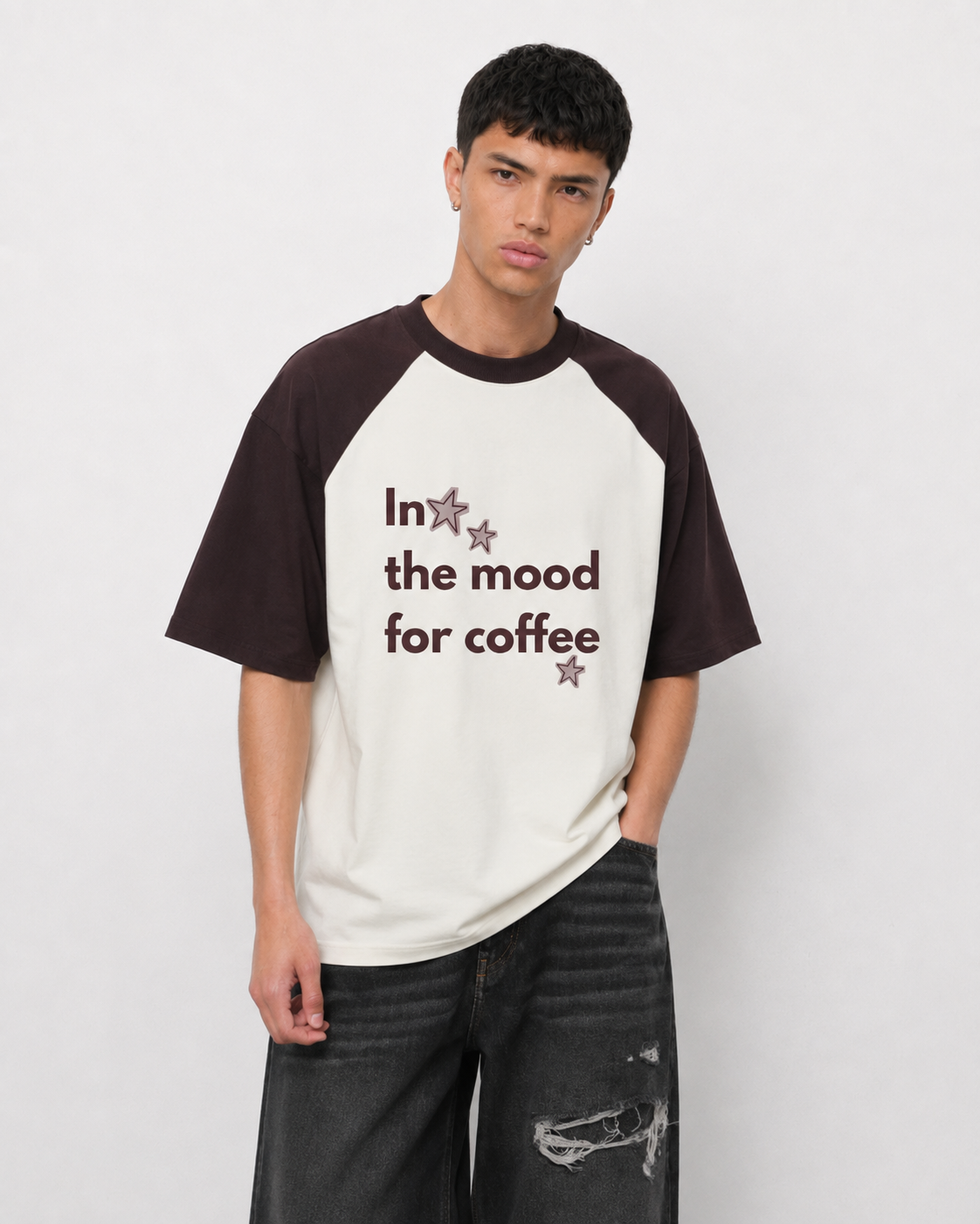 Coffee Oversized Raglan