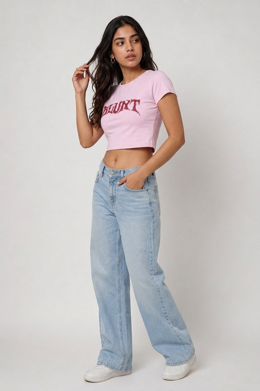 Pink Crop Top