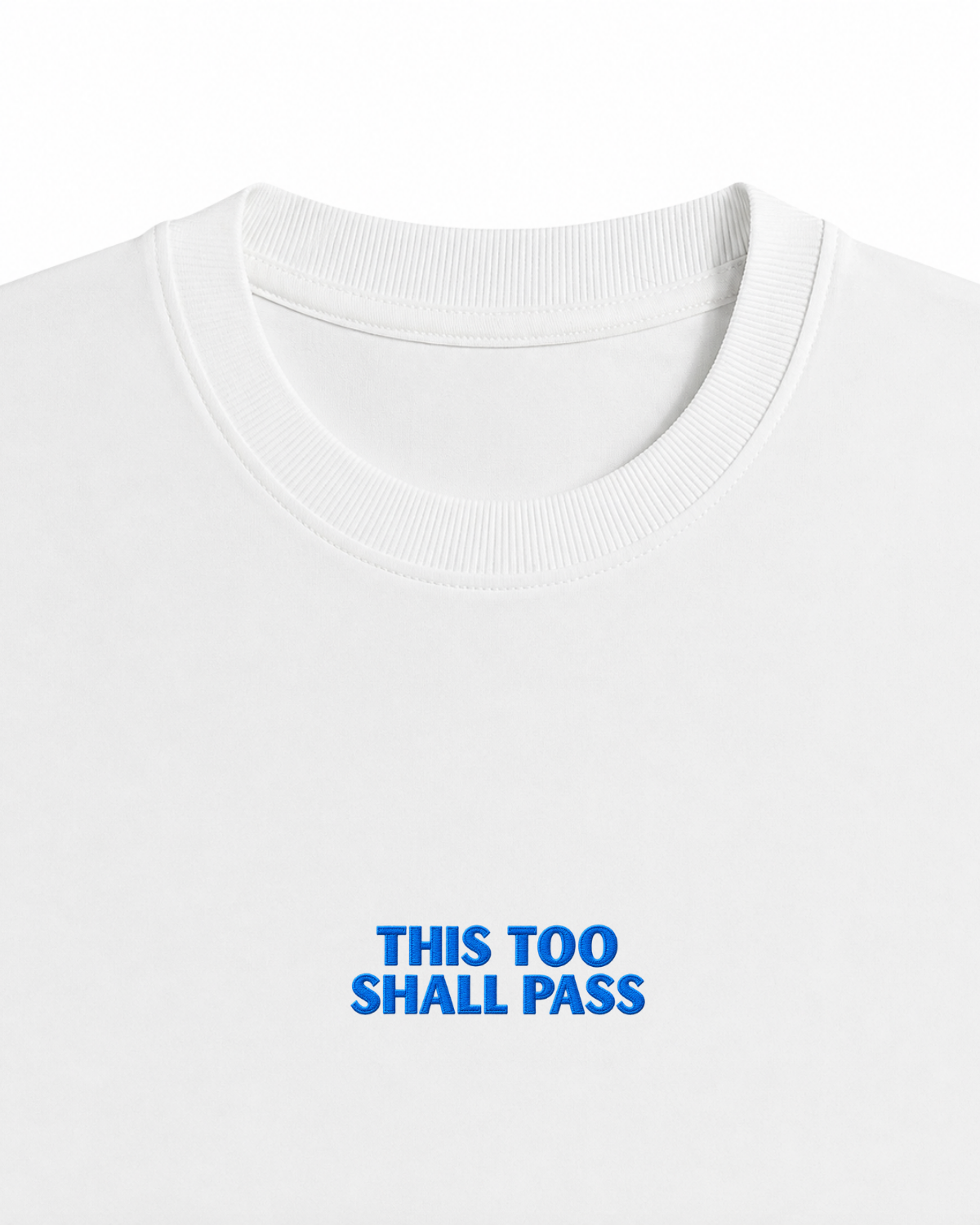 Shall Pass Oversized White T-Shirt