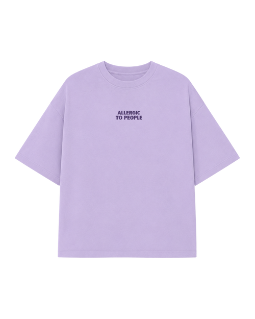 Allergic Purple Oversized T-Shirt